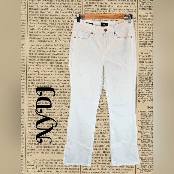 NYDJ Barbara Bootcut White Denim Jeans Sz 4 Lift & Tuck Technology Stretch - Picture 1 of 14